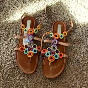 INC colorful Sandals size 8m